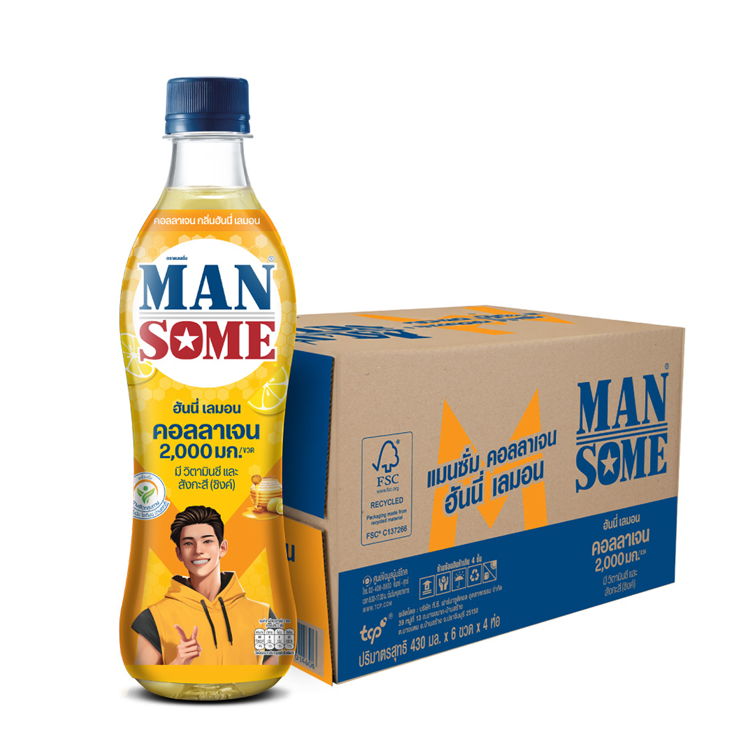 MANSOME Collagen Honey Lemon 430 ml x 24