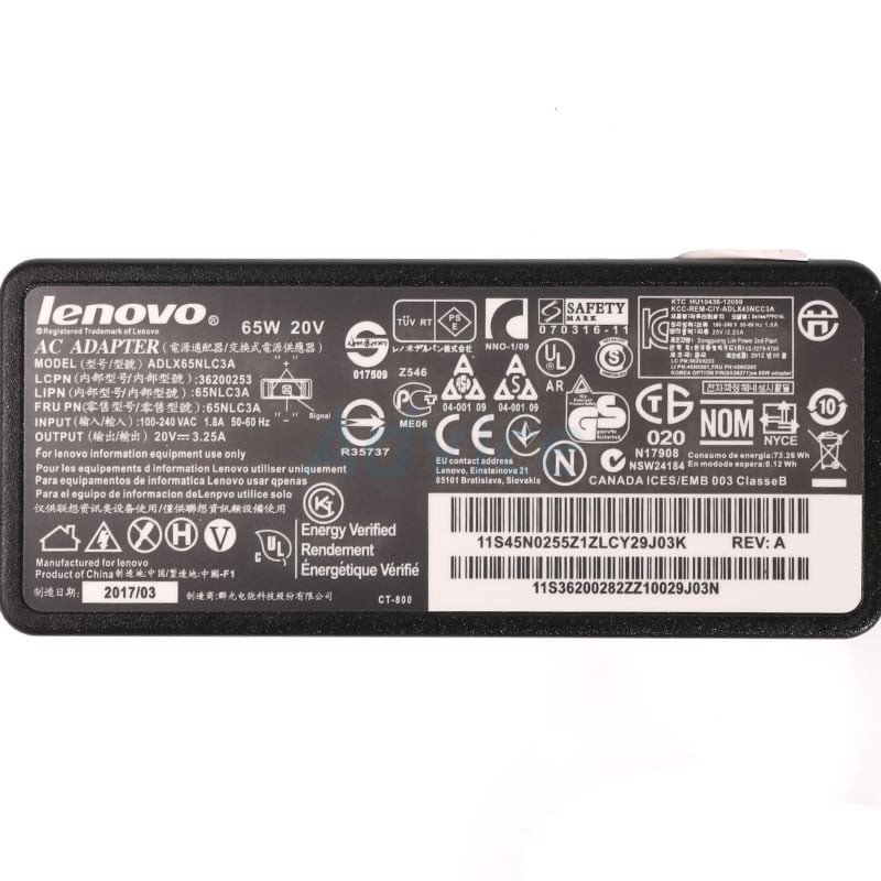 Adapter N/b Lenovo (4.0*1.7mm) 20v (65w) 3.25a Powermax - A0108239 (901079141806505)