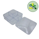 Thumbnail 3 of Jomphan กล่องสี่เหลี่ยมสี่ช่องบรรจุอาหาร V.04 (สีช็อคโกแลต)