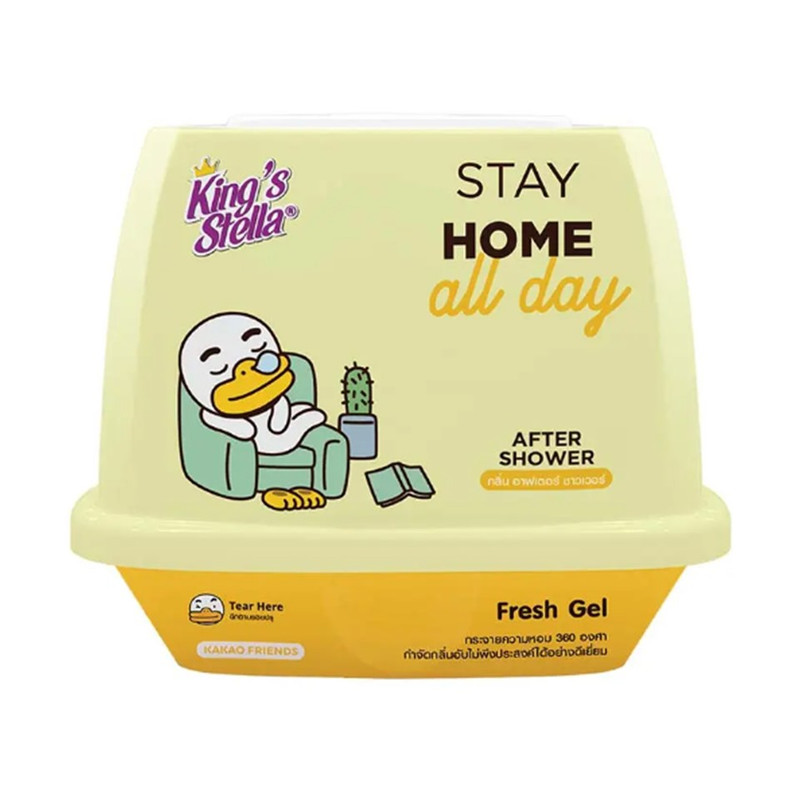 King's Stella (คิงส์สเตลล่า) x KAKAO FRIENDS Fresh Gel เจลน้ําหอมปรับอากาศ เนื้อเจลจากธรรมชาติ หอมนานกว่า 30 วัน 180g After Shower