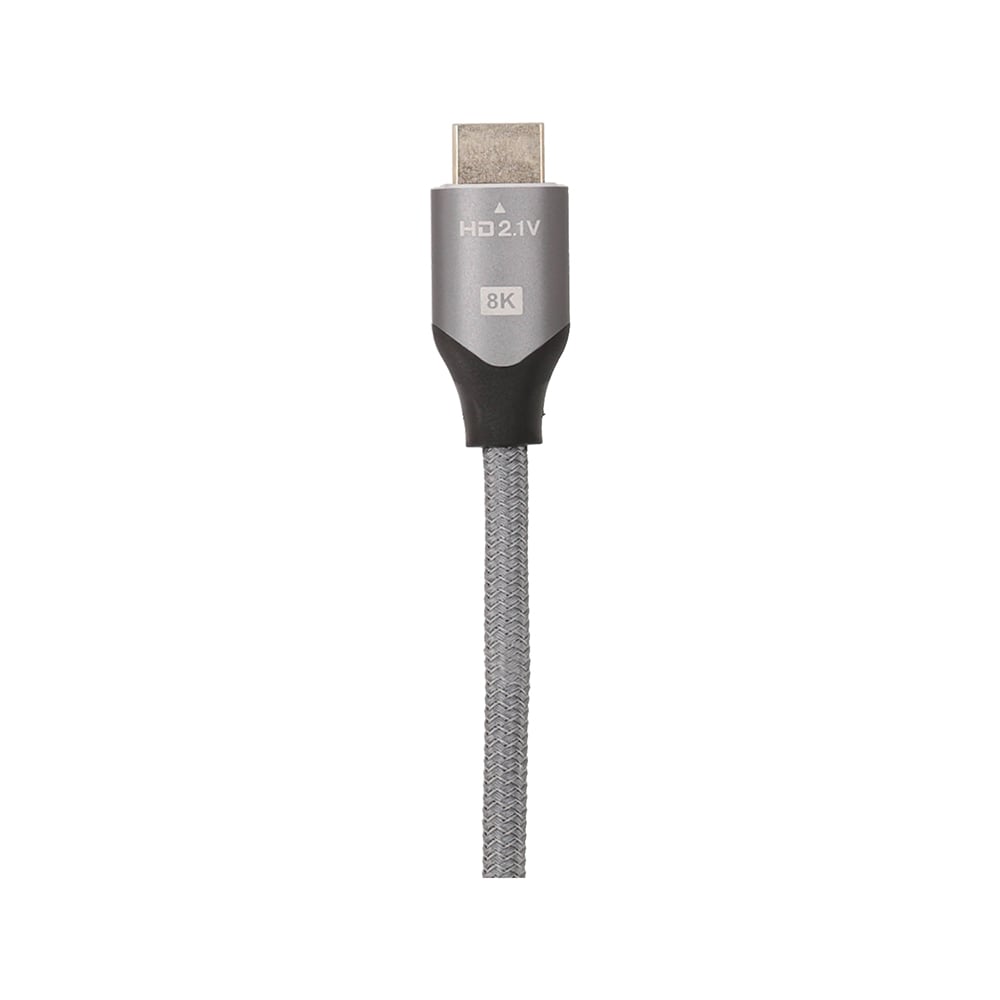 TECHPRO HDMI to HDMI Cable V.2.1 8K 1M. Silver Grey