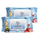 Thumbnail 1 of พิม ผ้าเปียกสนูปปี้ 80 แผ่น แพ็ค 2 ห่อ