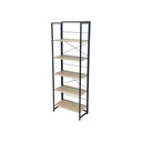 Thumbnail 1 of SandSukHome ชั้นวางของ 5 ชั้น พับได้ รุ่น SR5 ขาสีขาว แผ่นไม้สีโอ๊ค