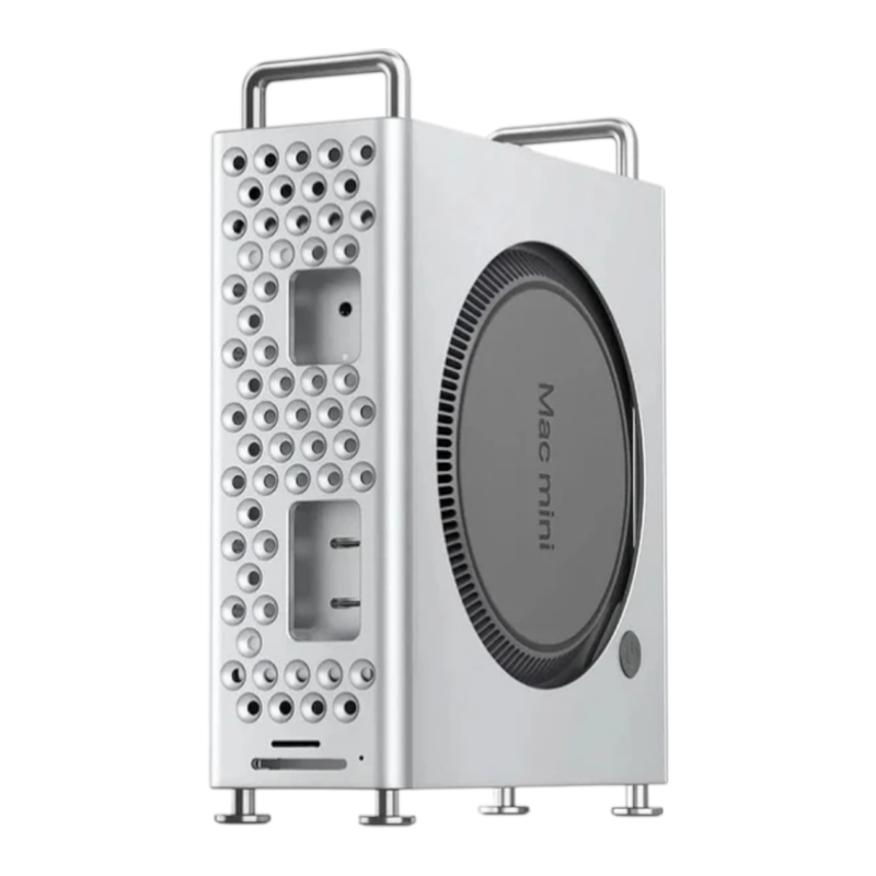 Orico Mini Pro 5 in 1 Stand for Mac Mini M4 With Nvme Enclousre , USB-A ports and SD/TF reader สีเงิน / SV