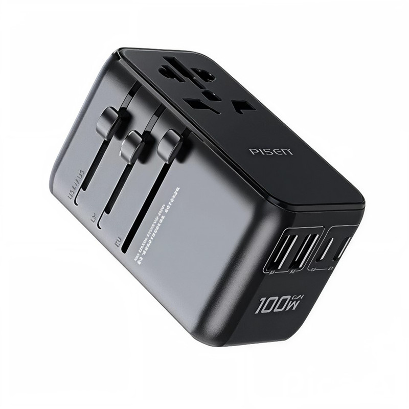 Pisen ปลั๊กท่องเที่ยว Travel Adapter ปลั๊กชาร์จสําหรับเดินทางหลายประเทศ Global Travel GaN Fast Charger รุ่น TP-C94/TP-C95
