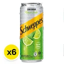 Thumbnail 2 of SCHWEPPES Soft Drink Lime Soda Zero Sugar 330 ml 6 cans