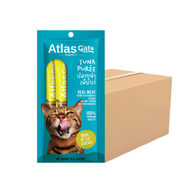 ATLAS CAT TUNA PUREE (15G.X4) x24