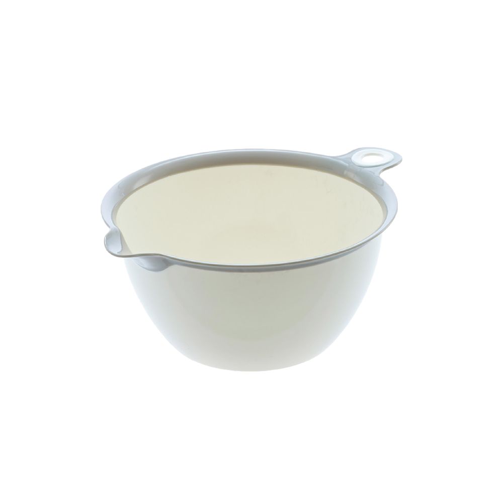 DKW Official HH-703 ชามพลาสติกผสมอาหาร รุ่น DUO Mixing Bowl (มีหลายสี) ชามทําขนม ถ้วยล้างผัก สีครีม