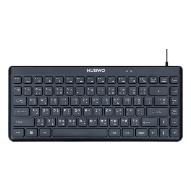 KEYBOARD (คีย์บอร์ด) NUBWO NK53 - RUBBER DOME SWITCH NON-BACKLIT EN/TH BLACK