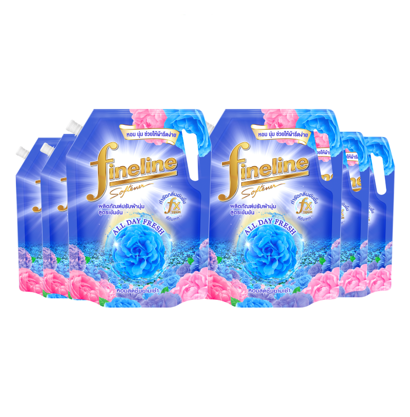 [Case] Fineline Concentrated Fabric Softener All Day Fresh Morning Fresh scent 1,150ml. x6