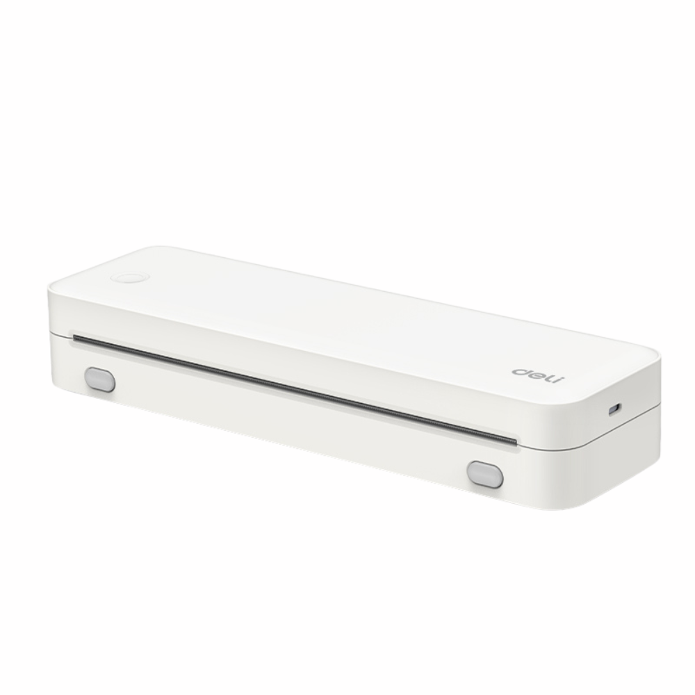 Deli  เครื่องปริ้นท์ A4 แบบพกพา สีขาว รุ่น ES331 1ชิ้น