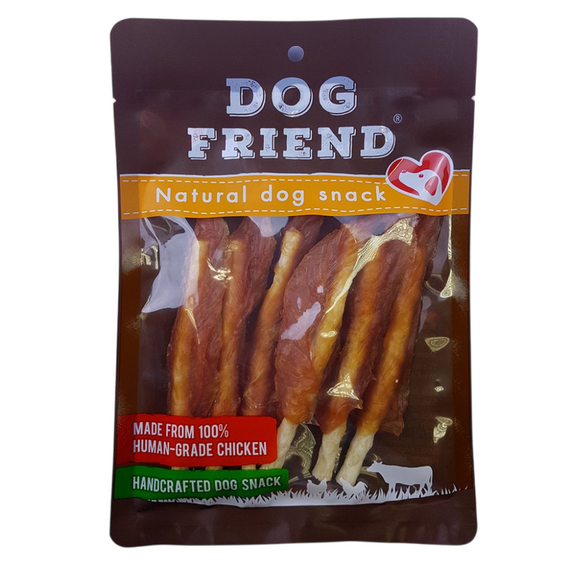Dog Friend ขนมสุนัข สันในไก่เสียบครั้นชี่สติ๊ก 6 ชิ้น x 2 ซอง