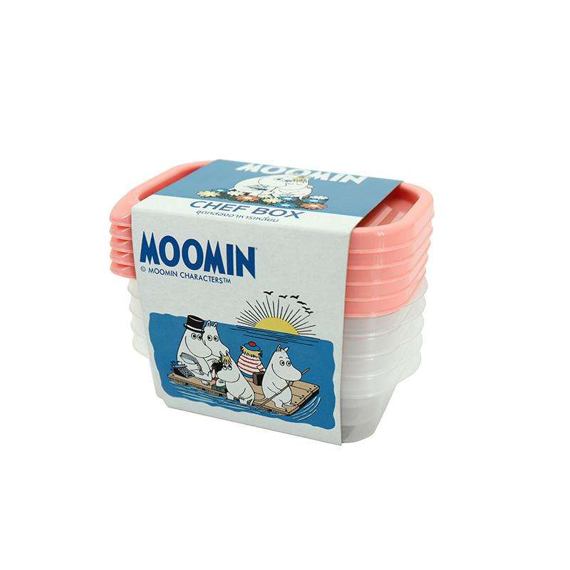 Super Lock Genuine Licensed Moomin Food Container 6071 Pink Pack 3