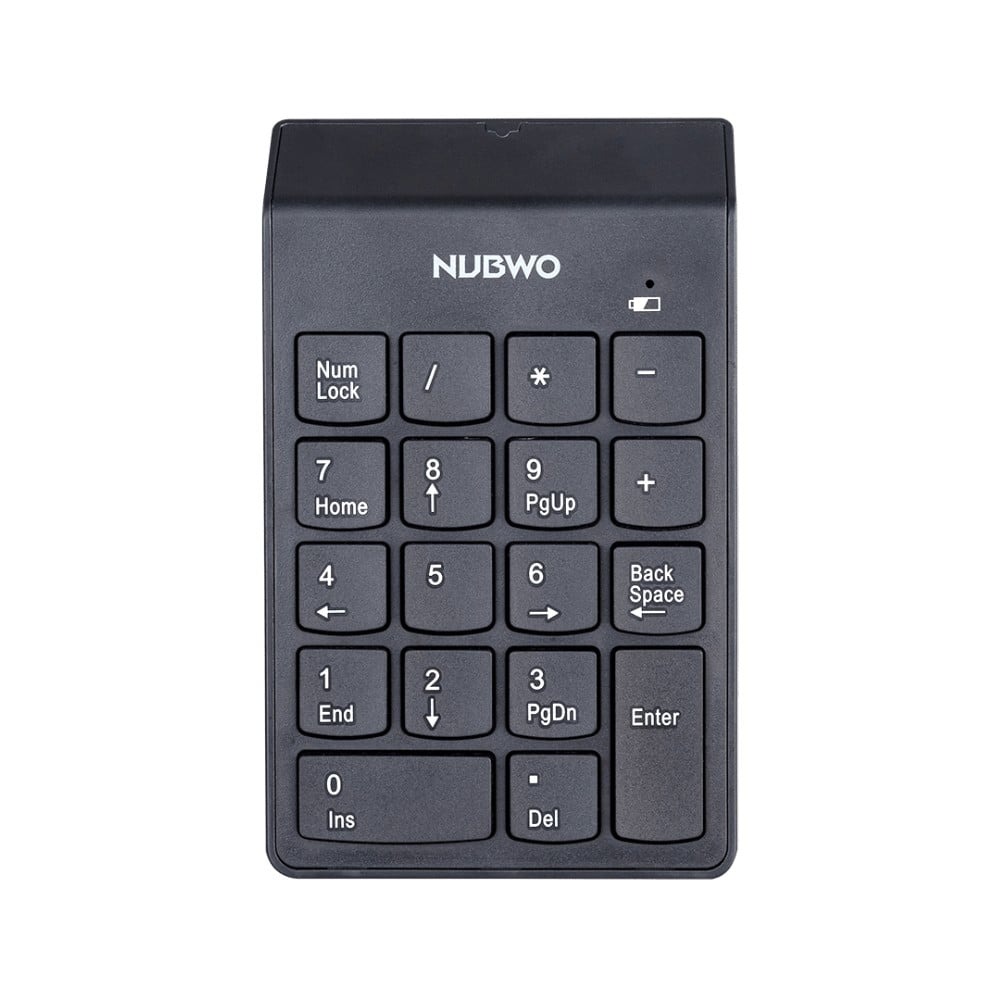 NUBWO Wireless Keyboard Numeric Model NKB-105 Black