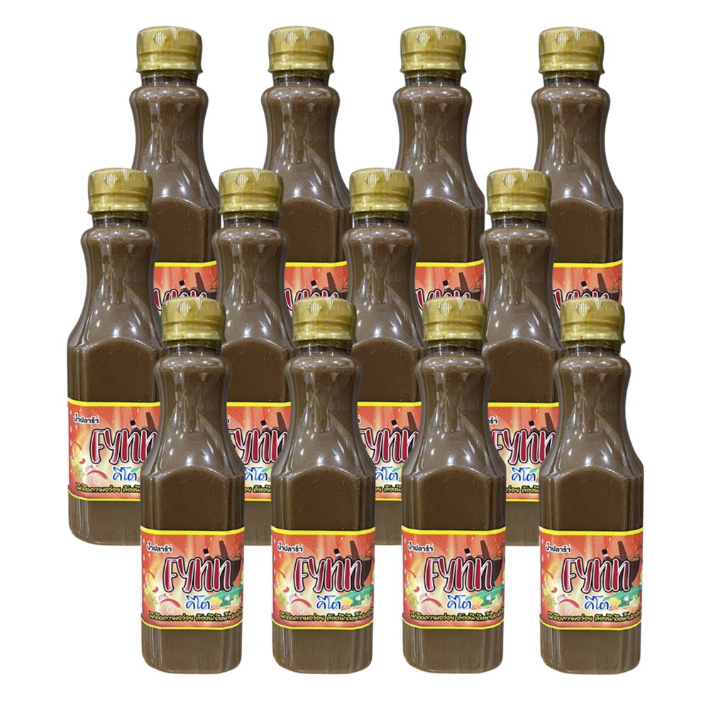 Fynn น้ำปลาร้าปรุงรส สูตรคีโต ขนาด 350 มล. แพ็ค 12 ขวด