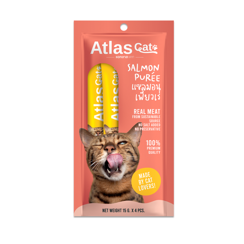 ATLAS CAT SALMON PUREE (15G.X4)