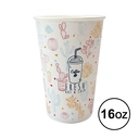 Thumbnail 4 of ARO Printed Paper Cup 16 oz Assorted Print x 50