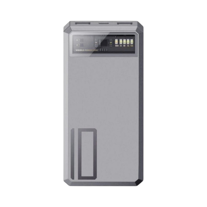Orsen by Eloop E53 10000mAh แบตสํารอง PowerBank ชาร์จเร็ว Silver