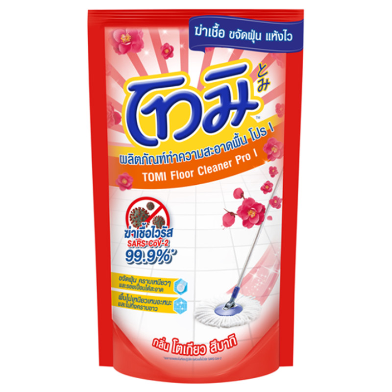 Tomi Floor Cleaner Pro Tokyo Tsubaki 600 ML. Red