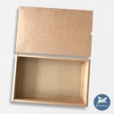 Thumbnail 5 of กล่องของขวัญกระดาษคราฟท์หนาอย่างดี กล่องฝาครอบ กล่องใส่สินค้า กล่องสไลด์ กล่องขนม (Craft Paper Gift Boxes) M (20x20x20 cm) x 5 กล่อง