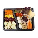 Thumbnail 3 of เอโร่ ถาดอาหาร 2 ช่อง พร้อมฝา 25 ชุด