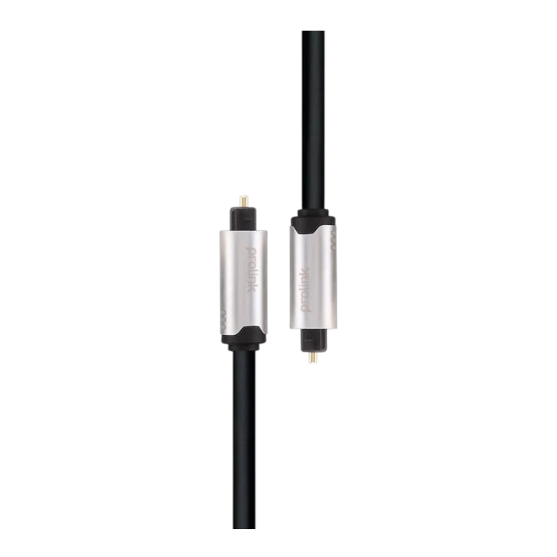 Prolink สายโปรลิงค์ รุ่น HMC111-0150 ยาว 1.5 เมตร Toslink Plug to Toslink Plug สายไฟเบอร์ออพติคทําจากใยแก้วนําแสง สีดํา/BK