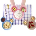 Thumbnail 1 of Bechef จานข้าวเด็ก ชามข้าวเด็ก ทำจากฟางข้าวสาลี ย่อยสบายได้ จาน ชามข้าว 3 หลุม