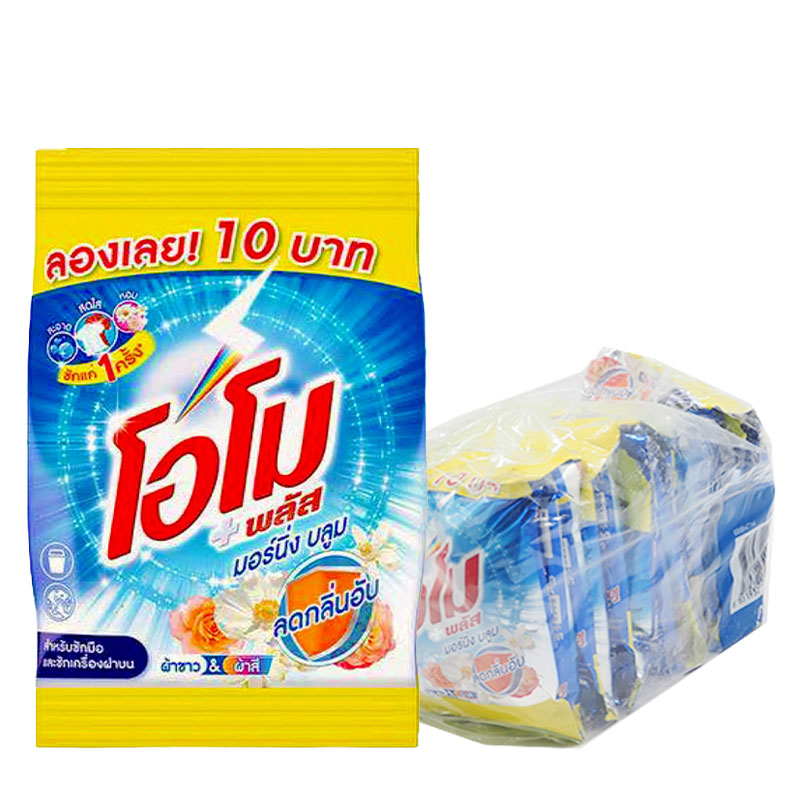 OMO Plus Powder Laundry Detergent Morning Bloom 85 g x 12