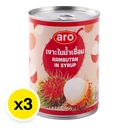 Thumbnail 2 of เอโร่ เงาะในน้ำเชื่อม 565 ก. x 3