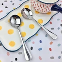 Thumbnail 2 of Twin Fish (2ชิ้น) ช้อนซุป ช้อนซุปคาว ช้อนกลาง ช้อนใบกลม ช้อนสเตนเลส หนา2.5มม. Twin Fish #77-07