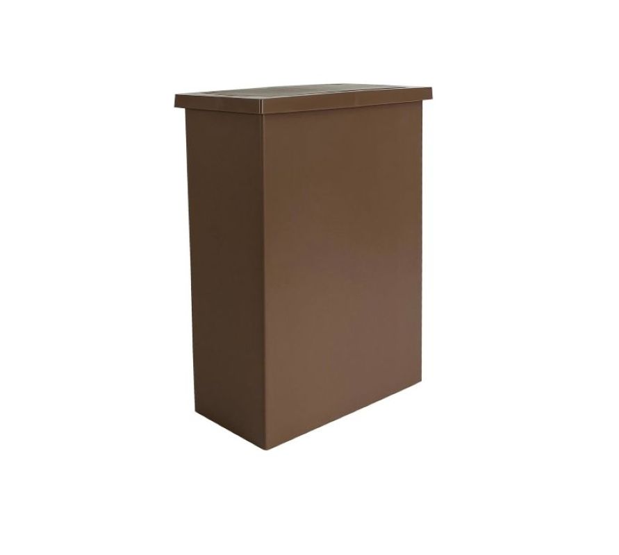 DKW (Official Store) Swing Lid Trash Can, Model HH-308P, Size 20 Liters, brown