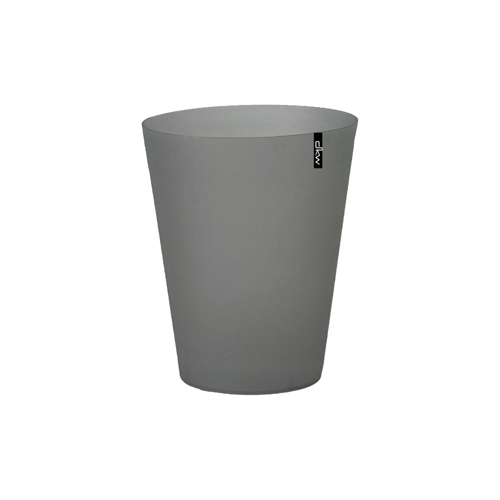 DKW Official HH-202 ถังขยะกลม ไม่มีฝา 4.5ลิตร ถังขยะอึด สวย ทน Trash bin เทาขุ่น-ไม่มีสกรีน