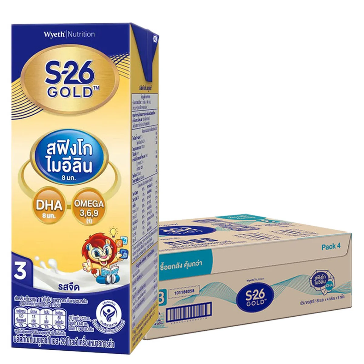 เอส-26 โกลด์โปรเกรส สูตร 3 180 มล. x 36