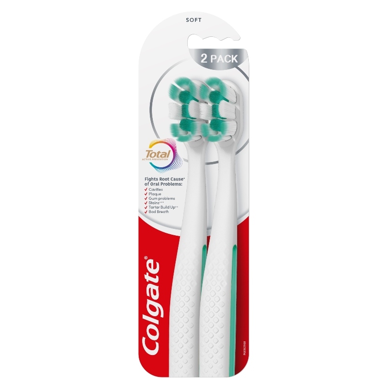 Colgate Total Foaming Clean Toothbrush Pack 2