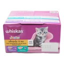 Thumbnail 2 of WHISKAS Cat Food Pouch Kitten Mix Variety Tuna & Mackerel 80 g x 12
