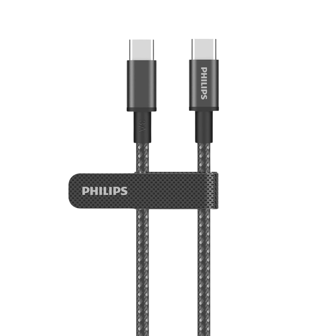 Philips สายชาร์จเร็ว 60W - Type C to C (USB 2.0) Power Delivery (PD) ยาว 1 เมตร รุ่น DLC5030C