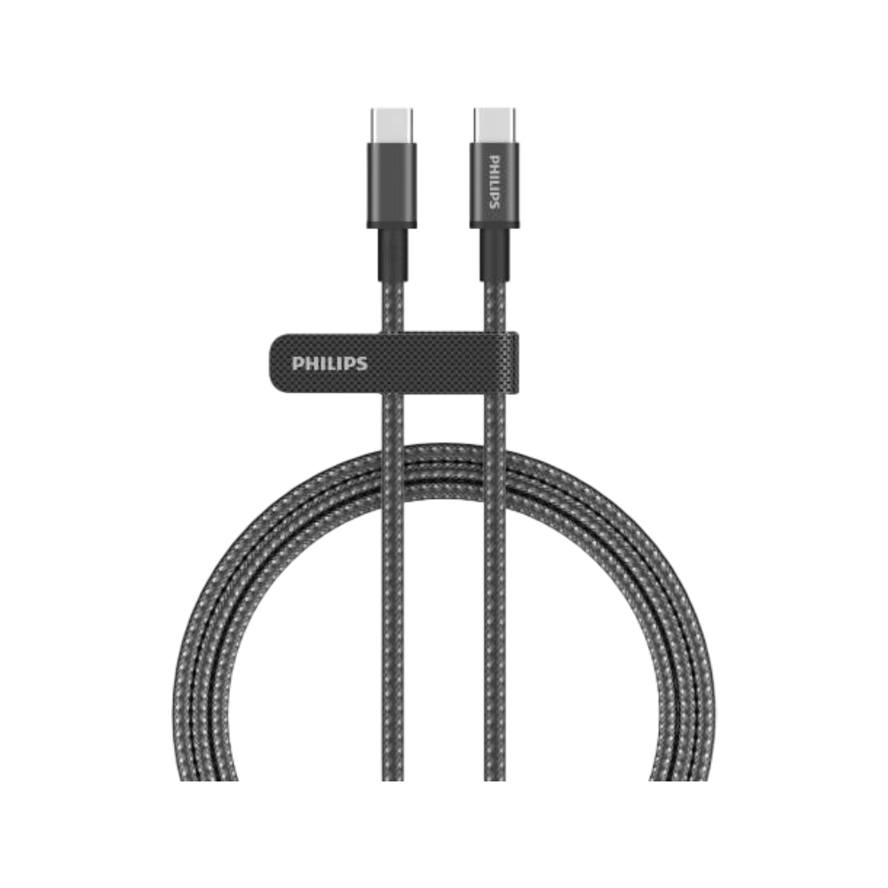 Philips Cable USB-C to USB-C 60W Braided Model DLC5060C/00 2m Black