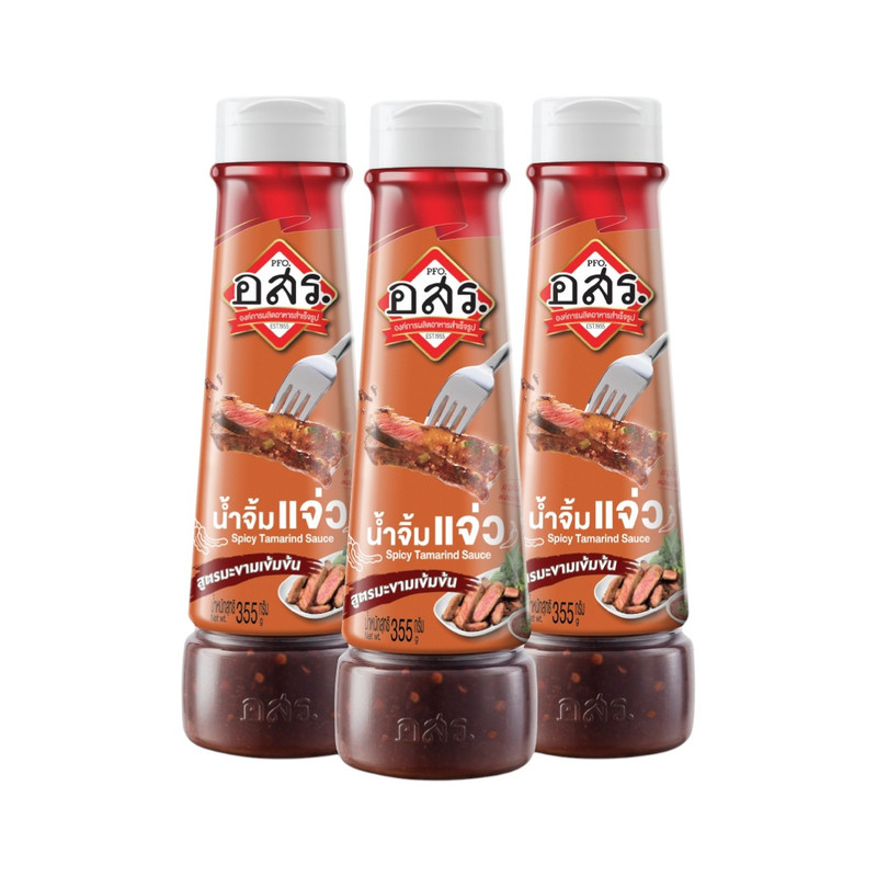[3 bottles] ASR. Jaew Dipping Sauce, Tamarind Concentrate Recipe, 355 g, fragrant roasted rice aroma