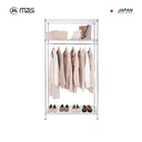 Thumbnail 4 of MZG ชั้นแขวนเสื้อปรับระดับพร้อมชั้นวาง ขนาด 90x45x180 ซม. สีโครเมี่ยม