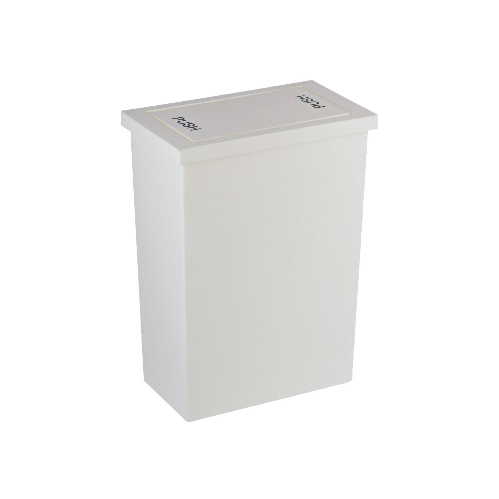DKW Official HH-307P ถังขยะเหลี่ยมฝาสวิง Slim (8L) (มีหลายสี) ถังขยะอึด สวย ทน Slim swing bin ขาว