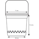 Thumbnail 3 of Panda Outlet ถังน้ำดื่มทรงสี่เหลี่ยม (1,000 ml.) + ฝาปิด + หู ม่วง,ไม่เจาะรู (ลัง 300 ชิ้น)