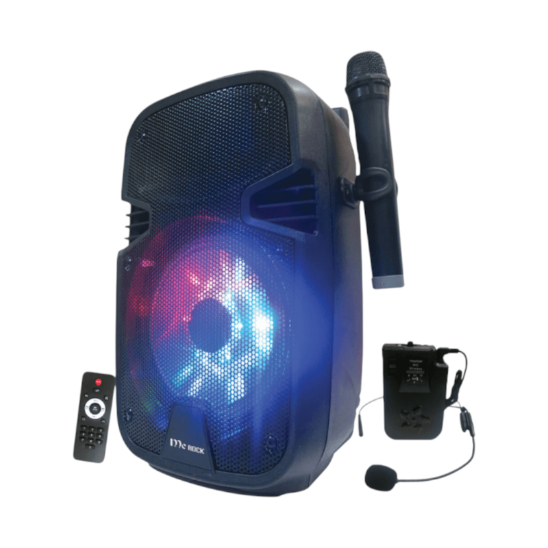 McRock ลําโพงบลูทูธ 10 นิ้ว แถมไมโครโฟน รุ่น DHT-721DT(A10) ช่วยสอน ล้อลาก กลางแจ้ง