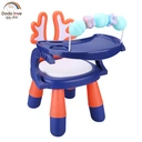 Thumbnail 1 of DODOLOVE Baby Dining Chair Purple-Orange