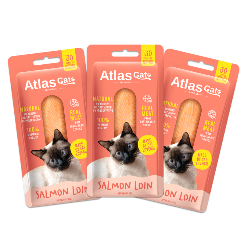 ATLAS CAT SALMON LOIN 30G. X3