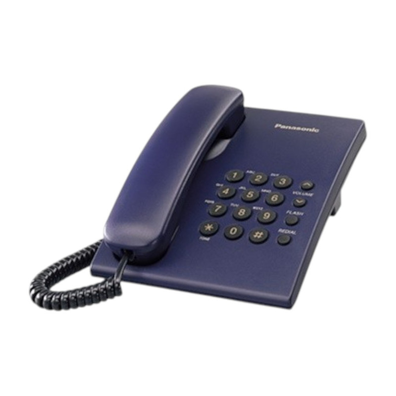 PANASONIC Single Line Corded Integrated Telephone Model KX-TS500MXC Blue