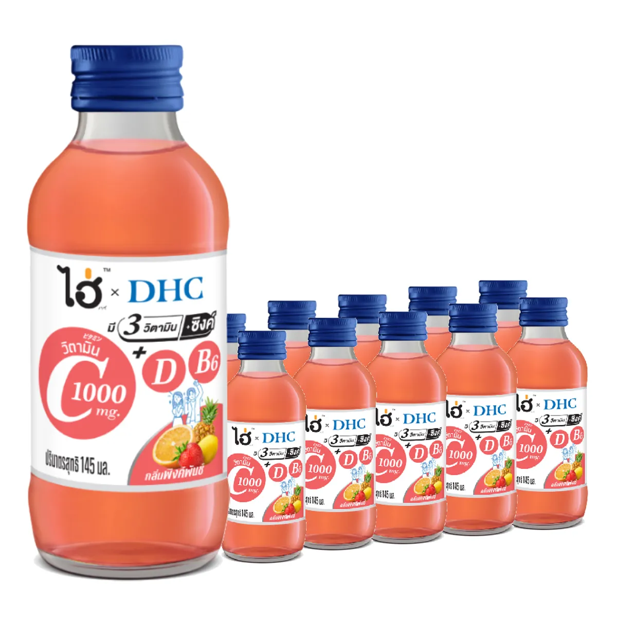 HI! X DHC Vitamin C Pink Punch 145 ml x 10