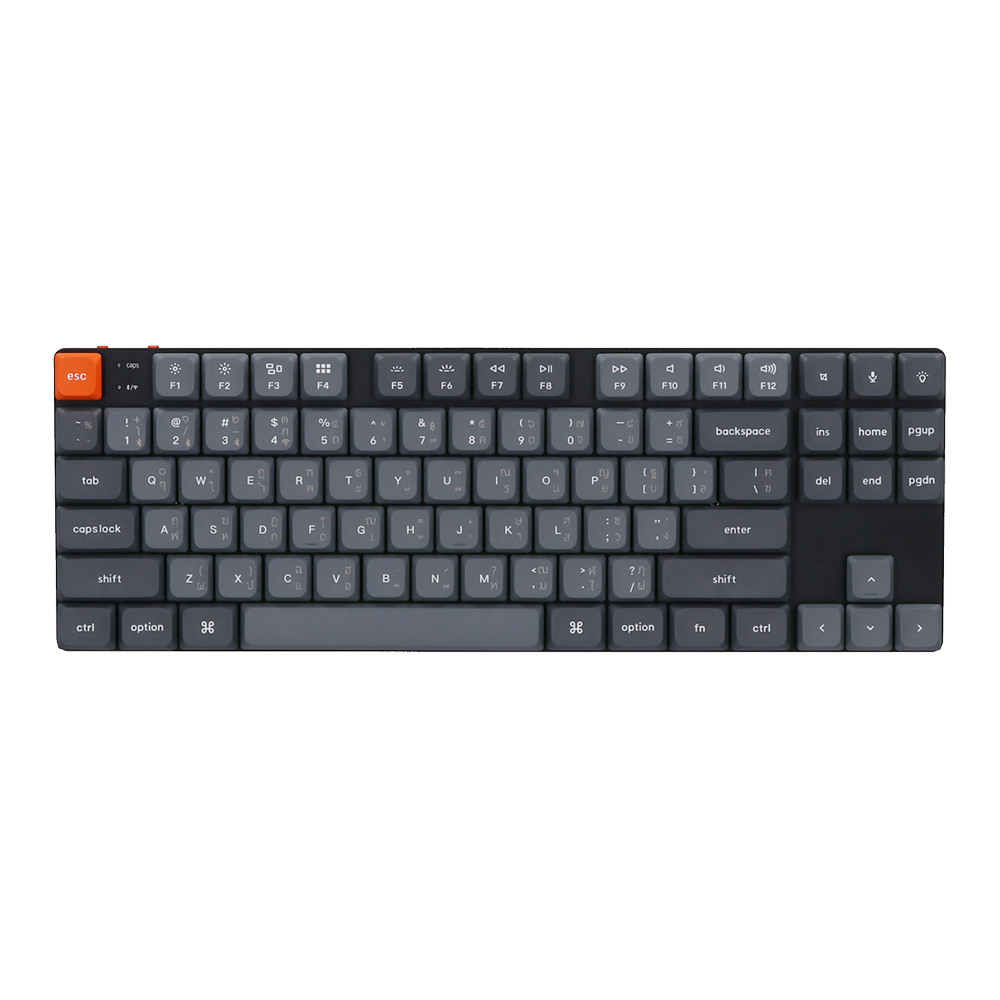 KEYCHRON WIRELESS KEYBOARD (คีย์บอร์ดไร้สาย) K1 MAX (QMK/VIA) (GATERON LOW PROFILE BROWN SWITCH) (K1M-H3TH)