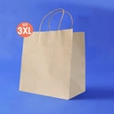 Thumbnail 1 of Matapat ถุงหูหิ้วกระดาษคราฟท์ (MK #3XL) ถุงใส่เบเกอรี่ ถุงสำหรับจัดเบรค ถุงกระดาษหูเกลียว ถุงน้ำตาล SIZE : มินิ / S / M / L / XL /2XL /3XL