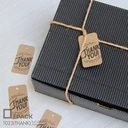 Thumbnail 3 of Depack T023(THANK250)-K(Non-Rope)(สีคราฟท์250กรัมไม่เชือก) ป้ายห้อยสินค้าทรงสี่เหลี่ยมผืนผ้า พิมพ์ลาย Thank You (1 แพ็ค/ 250 กรัม)