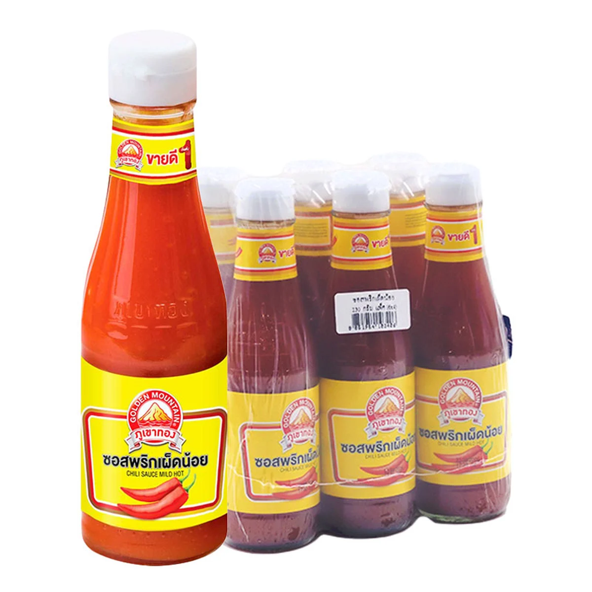 ภูเขาทอง ซอสพริกเผ็ดน้อย 230 ก. x 6